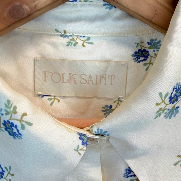 NWOT Folk Saint Sienna Dress Kindred Floral Prairie Western Mini Small Cottage - Picture 13 of 15